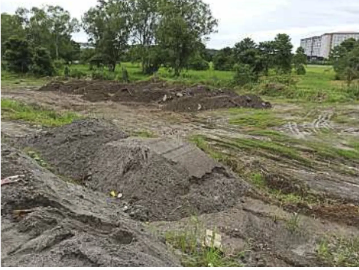 BBI ongoing project site backfill mound